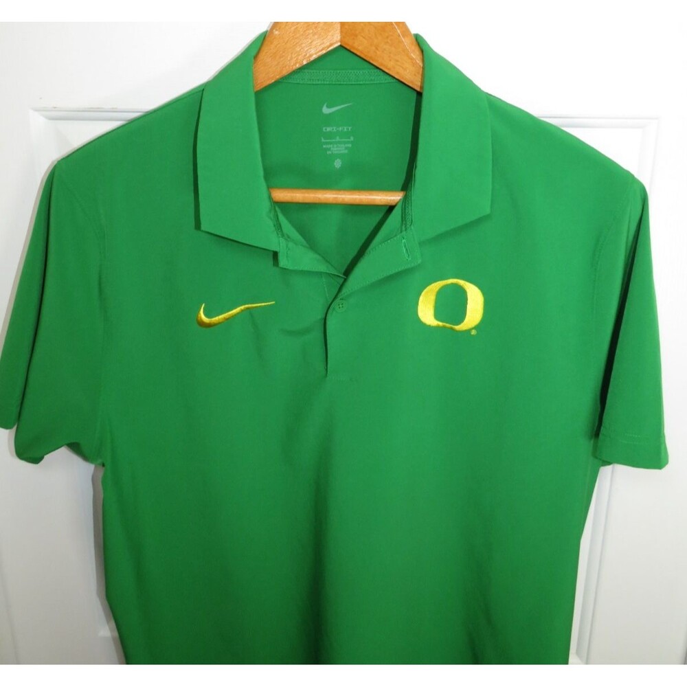 Nike Oregon Ducks Green Dri-FIT Performance Polo Men's LG